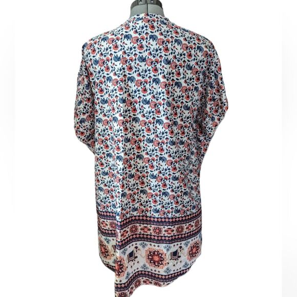 Live 4 Truth Floral Jacquard Elephant Kimono Coverup, Medium - Picture 3 of 7